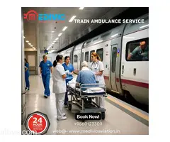 Hire Top-class Medivic Aviation Train Ambulance from Varanasi with Capable Healthcare Support