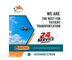 Pick Vedanta Air Ambulance service in Kanpur with Life-Saving Medical Facility