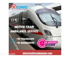 Select Medivic Train Ambulance Service in Varanasi with full medical support