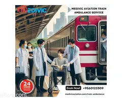 Get Medivic Aviation Train Ambulance from Kolkata with Suitable Medical Accessories