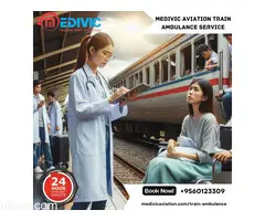 Take Medivic Aviation Train Ambulance in Varanasi for Fast and Budget-Friendly