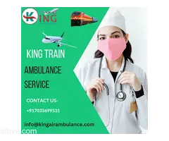 Choose King Train Ambulance  Services In Patna With A Ventilator Facility