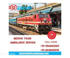 Avail Medivic Train Ambulance Service with advanced medical facilities in Patna