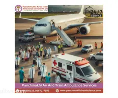 With Matchless Medical Cure Hire Panchmukhi Air Ambulance Services in Mumbai