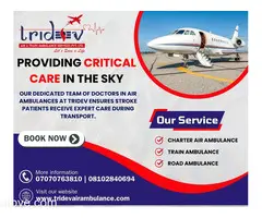 Tridev Air Ambulance Service in Kolkata - So Many Facilities Are Here