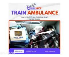 Medilift Train Ambulance Service In Kolkata Available Round-The-Clock