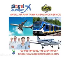 Angel Air and Train Ambulance Service in Guwahati Offers Reliable Medical Equipment