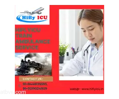 Train Ambulance Service in Bagdogra by Hiflyicu- Well-trained Medical Staffs