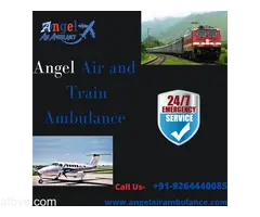 Air & Train Ambulance Service in Gaya by Angel- Top Medically-Aided